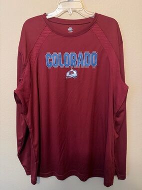 🏒 Colorado Avalanche Long Sleeve Performance Shirt (Men’s XL) – NWOT